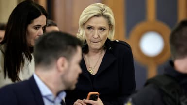 Marine Le Pen au palais de justice de Paris le 21 janvier 2026. 