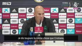 Real : Zidane "n'imagine pas un Real sans Cristiano"