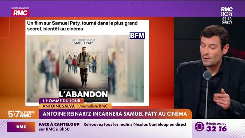 Le Portrait d'Antoine Salva : Antoine Reinartz incarnera Samuel Paty au cinéma - 04/03