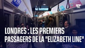 Londres: la nouvelle ligne de métro "Elizabeth Line", nommée en honneur de la reine, accueille ses premiers passagers
