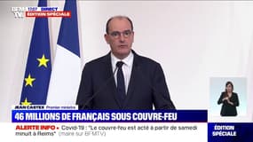 Jean Castex: "Il est trop tôt pour mesurer les effets du couvre-feu (...) nous réévaluerons le dispositif pour éventuellement le durcir" la semaine prochaine