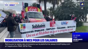 Manifestation interprofessionnelle à Nice pour une revalorisation des salaires