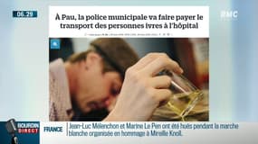A Pau, la police va faire payer le transport des personnes ivres à l'hôpital