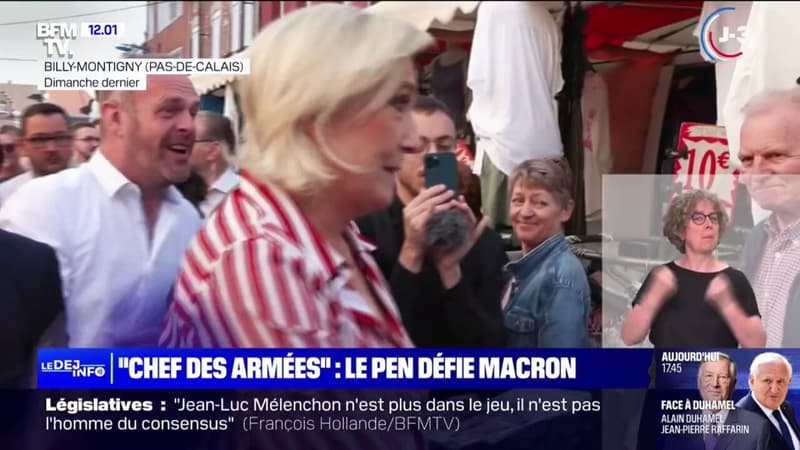 Propos de Marine Le Pen sur le titre 