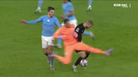 La sortie d'Ederson lors de Manchester City-RB Leipzig, le 14 mars 2023