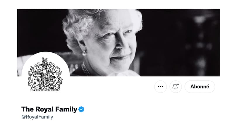 Capture d'écran du compte de la famille royale britannique