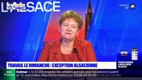 Alsace: Sabine Gies, secrétaire générale CFDT Alsace, s'oppose au travail le dimanche