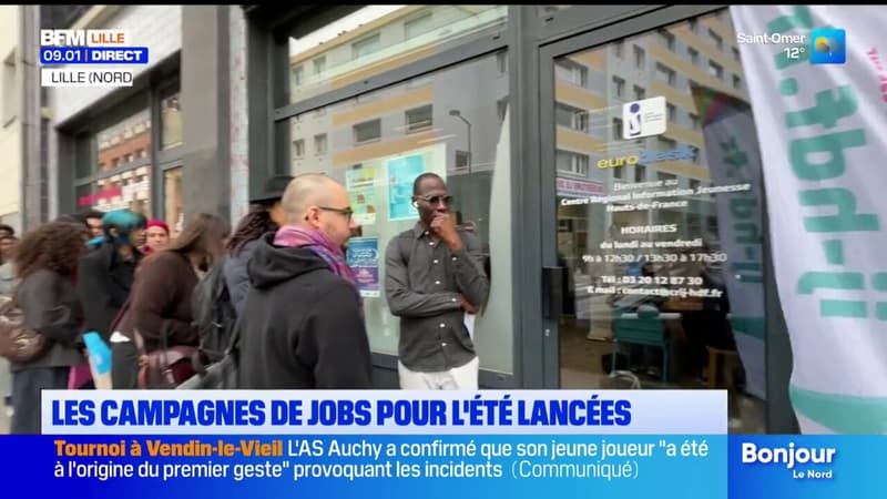 Les campagnes pour trouver un job d'été sont lancées. Illustration à Lille