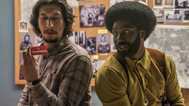 Adam Driver et John David Washington dans BlacKkKlansman