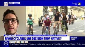 Pérennisation de la piste cyclable rue de Rivoli: "On l'apprend dans un journal, c'est au-delà de toutes les garanties démocratiques", juge le député parisien LaREM Pacôme Rupin