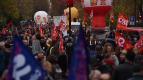 La manifestation à Paris le 16 novembre. 