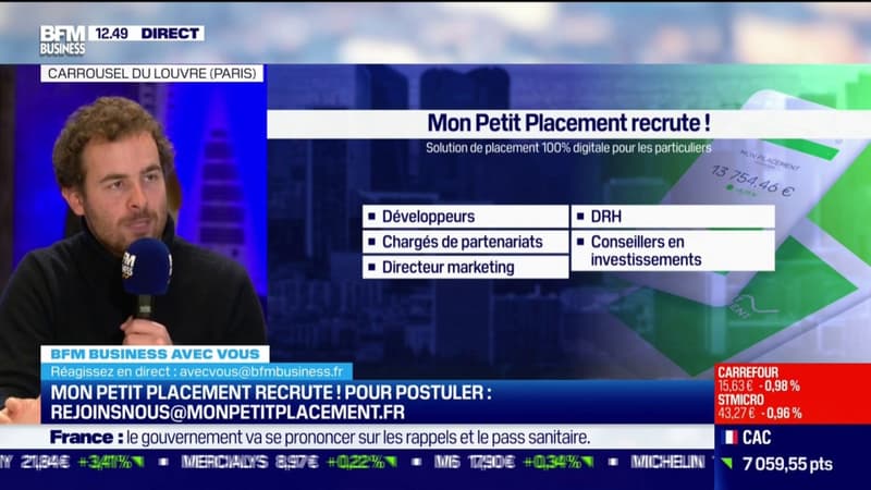 Ça recrute ! Mon Petit Placement : Solution de placement 100% digitale pour les particuliers
