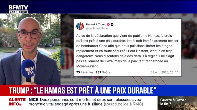 Donald Trump déclare sur Truth Social 