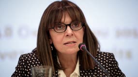 Ekaterini Sakellaropoulou, la nouvelle présidente de la Grèce, le 18 octobre 2018