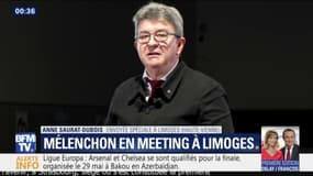 Européennes: en meeting à Limoges, Jean-Luc Mélenchon reconnaît une campagne "difficile"