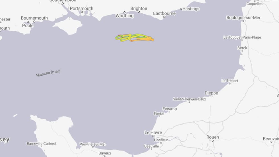Le Margiris a été repéré au large de sud de l'Angleterre Le Margiris a été repéré au large de sud de l'Angleterre