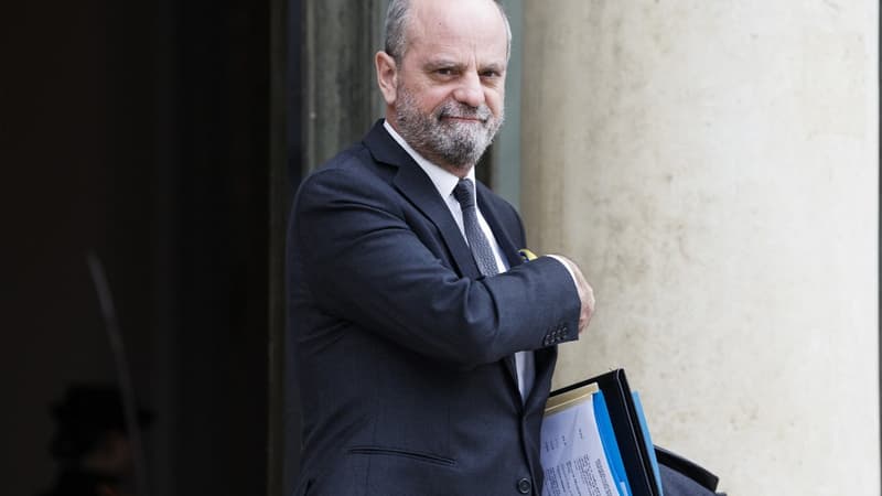 Jean-Michel Blanquer à la sortie du Conseil des ministres le 6 avril 2022