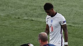 Marcus Rashford après son tir au but raté en finale de l'Euro 2021