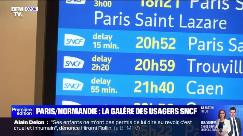 Une panne électrique a causé d'importants retards sur les trains entre la Normandie et Paris