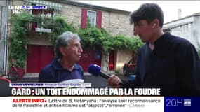 Vigilance orange orage: "On a vu une boule de feu s'écraser sur cette toiture", témoigne Denis Veyreunes maire de Sanilhac-Sagriès