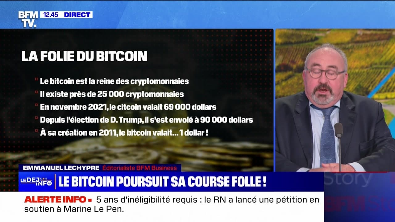 Le Bitcoin poursuit sa course folle ! - 14/11