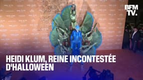 Ver de terre, paon, alien… Chaque année Heidi Klum se transforme pour Halloween