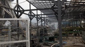 Un magasin détruit par les missiles russes à Kamianske, dans la région de Dnipropretrovsk le 26 juillet 2025.