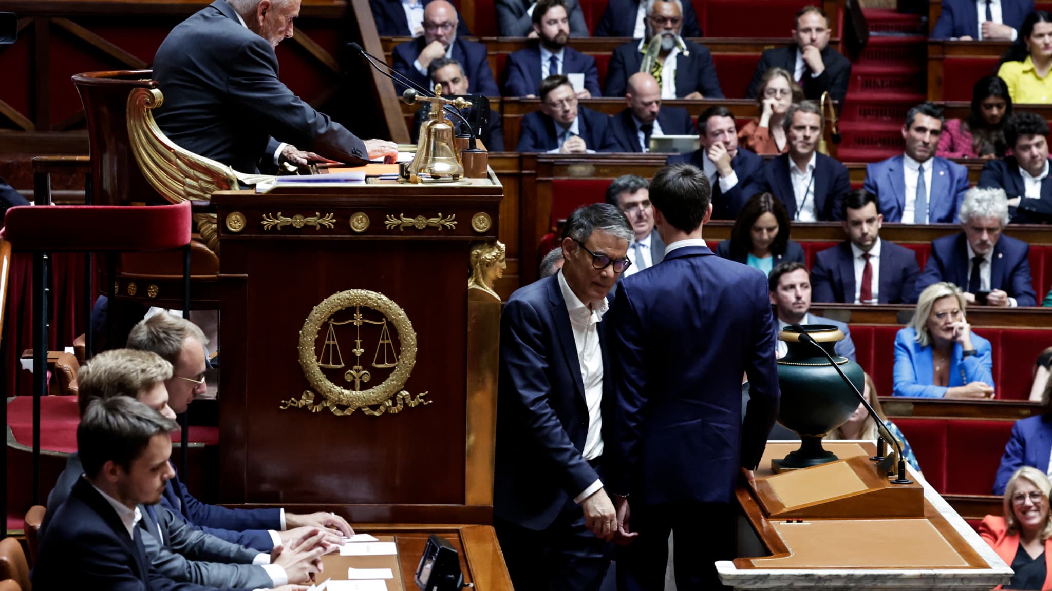 Les députés votent pour élire le président de l'Assemblée nationale, le 18 juillet 2024.
