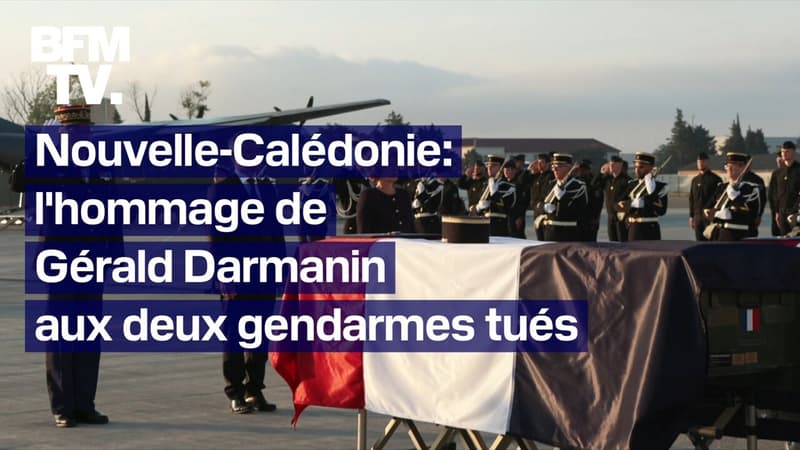 Émeutes en Nouvelle-Calédonie: à Istres, l'hommage de Gérald Darmanin aux deux gendarmes tués