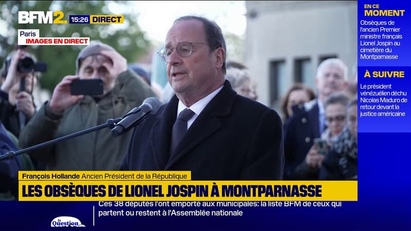"Une part de nous-mêmes qui s'en va": l'hommage de François Hollande à Lionel Jospin