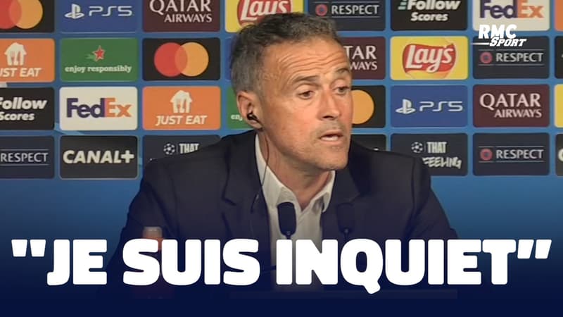 Paris SG 1-1 PSV : "Bien sûr que je suis inquiet" avoue Luis Enrique