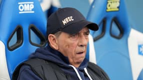 Jean-Louis Gasset lors d'Auxerre-Montpellier, le 30 mars 2025.