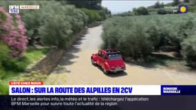 L'été chez nous: à Salon-de-Provence, sur la route des Alpilles en 2 CV