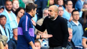 Mauricio Pochettino et Pep Guardiola