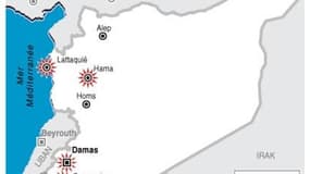 MANIFESTATIONS ANTI-GOUVERNEMENTALES DANS PLUSIEURS VILLES DE SYRIE