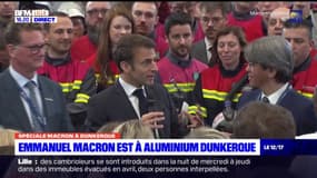Emmanuel Macron confirme l'implantation d'une "immense usine de batteries" à Dunkerque