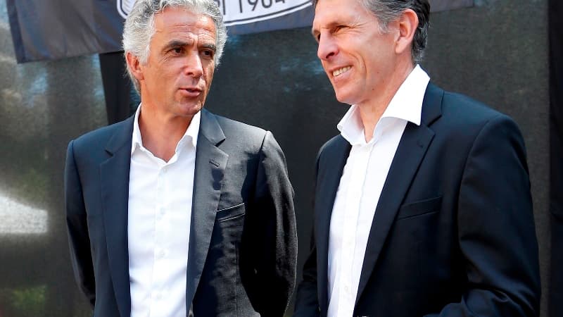 Jean-Pierre Rivère aux côtés de Claude Puel