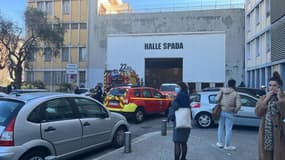 Un feu d'entrepôt s'est déclaré à la halle Spada de Nice ce mercredi matin.