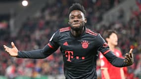 Alphonso Davies avec le Bayern Munich en février 2023