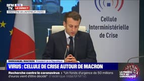 "Je félicite ceux qui avaient prévu tous les éléments de la crise une fois qu'elle a eu lieu": Emmanuel Macron tance les "commentateurs"