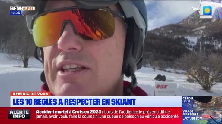 Les dix règles à respecter en skiant