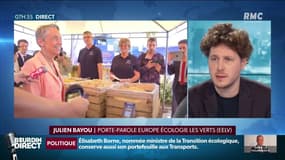 François de Rugy remplacé par Elisabeth Borne: "La prochaine ministre est condamnée à faire de la figuration" pour le porte-parole EELV, Julien Bayou
