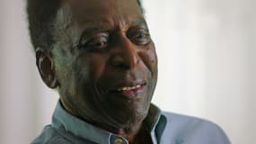 Pelé lors de l'annonce d'un documentaire Netflix