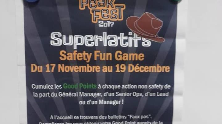 Tract promouvant le "Safety fun game" lancé dans l'entreprise Amazon de Lauwin-Planque Tract promouvant le "Safety fun game" lancé dans l'entreprise Amazon de Lauwin-Planque