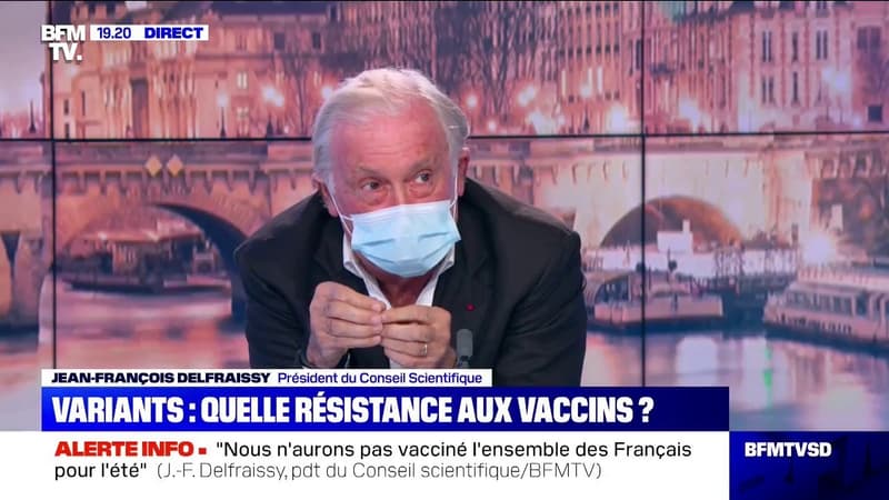 Jean-François Delfraissy: "Le variant sud-africain semble provoquer une diminution de l'efficacité du vaccin d'environ 40%"
