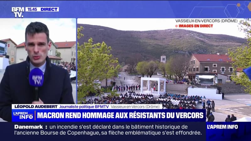 Emmanuel Macron est dans le Vercors pour les commémorations du 80e anniversaire de la Libération