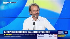 Aerophile derrière le ballon des tuileries