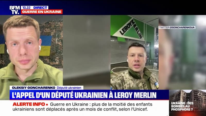 Guerre en Ukraine: un député ukrainien lance un appel à Leroy Merlin
