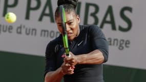 Serena Williams à l'entraînement à Roland-Garros