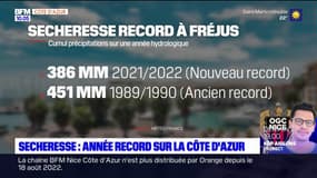 Sécheresse: année de tous les records sur la Côte d'Azur